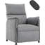 Fauteuil inclinable, sièges inclinables réglables électriques en polyuréthane avec télécommande, fauteuil inclinable moderne avec coussin de siège épais et dossier-761852465