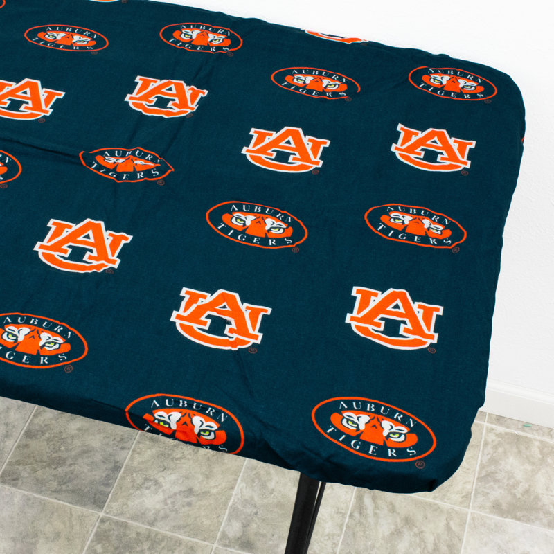 NCAA Outdoor Patio Table Cover, 96" W x 30" D, Auburn