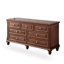 Armoire d'appoint en bois manufacturé brun massif