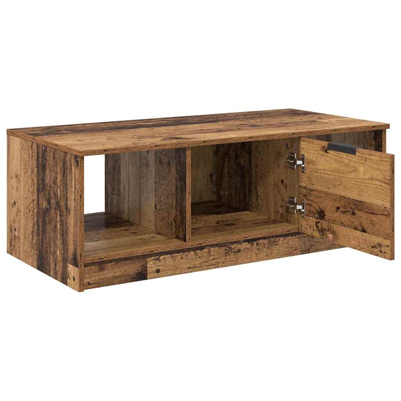 Coffee Table with Storage, Old Wood