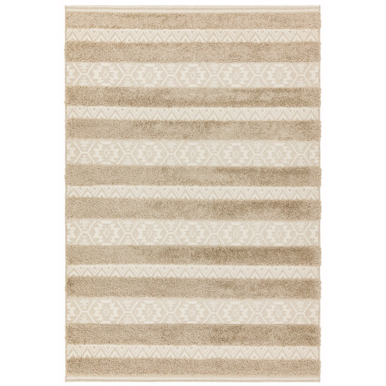 Perrotta Striped Indoor / Outdoor Area Rug