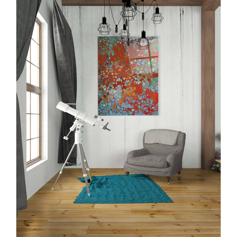 «Cellular Jazz» par Judith D'Agostino, art mural en verre acrylique, H 36 po x l 24 po x P 0,2 po