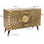 Grande armoire en laiton 3 tiroirs 2 portes Fett