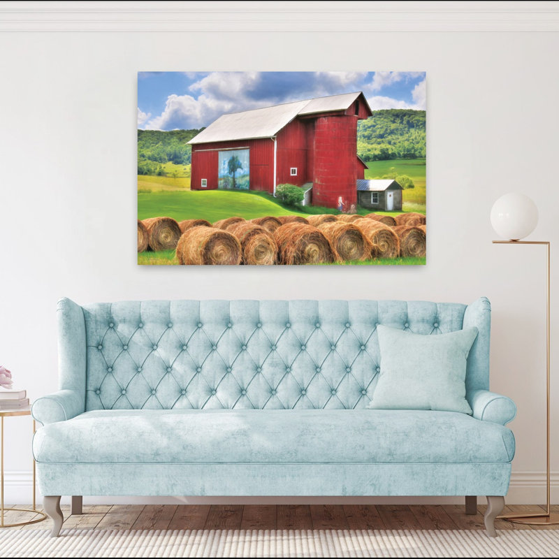Été dans le comté de Bradford, art contemporain contemporain, H 40 po x l 60 po