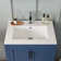 24" White Rectangular Single Bathroom Vanity Top with Sink (Top Only)