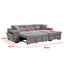 4 Seater Sofa Bed-830018384-830018387