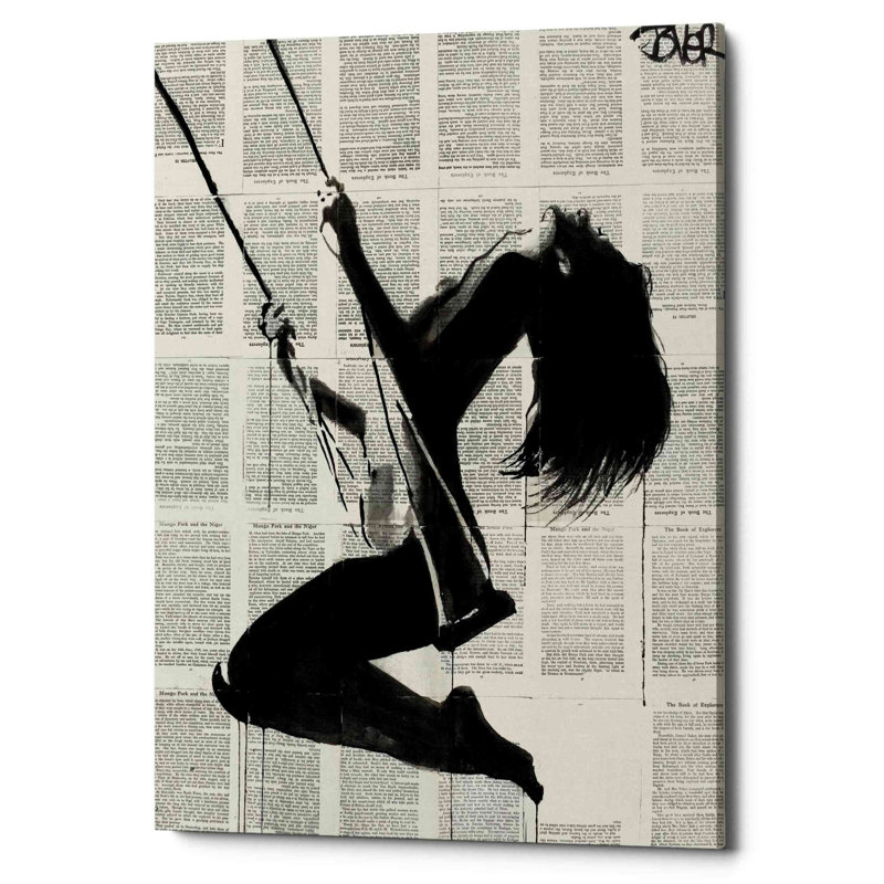«The Lightness of Being Again» par Loui Jover, art mural sur toile, H 18 po x l 12 po x P 0,75 po