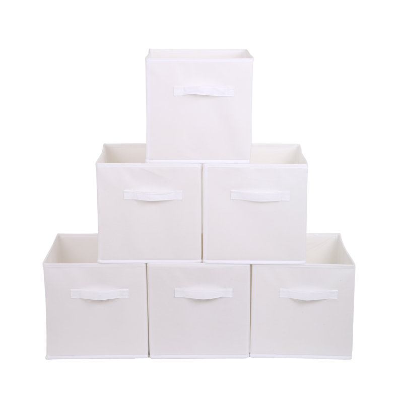Collapsible Storage Bins, White