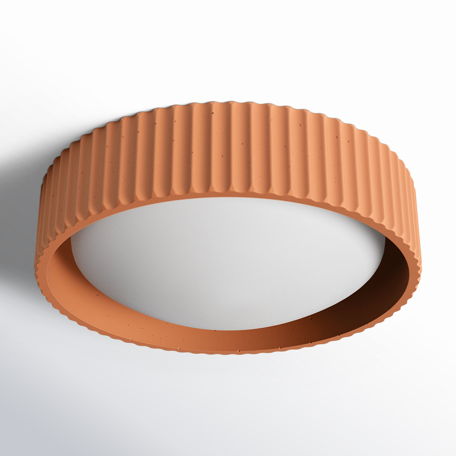 Calcott Single Light Flush Mount, Terra Cotta