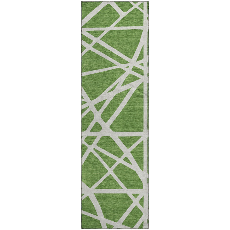 Premium Machine Washable Cossette AMF1040 Geometric Rug, Runner 2'3" x 7'6"