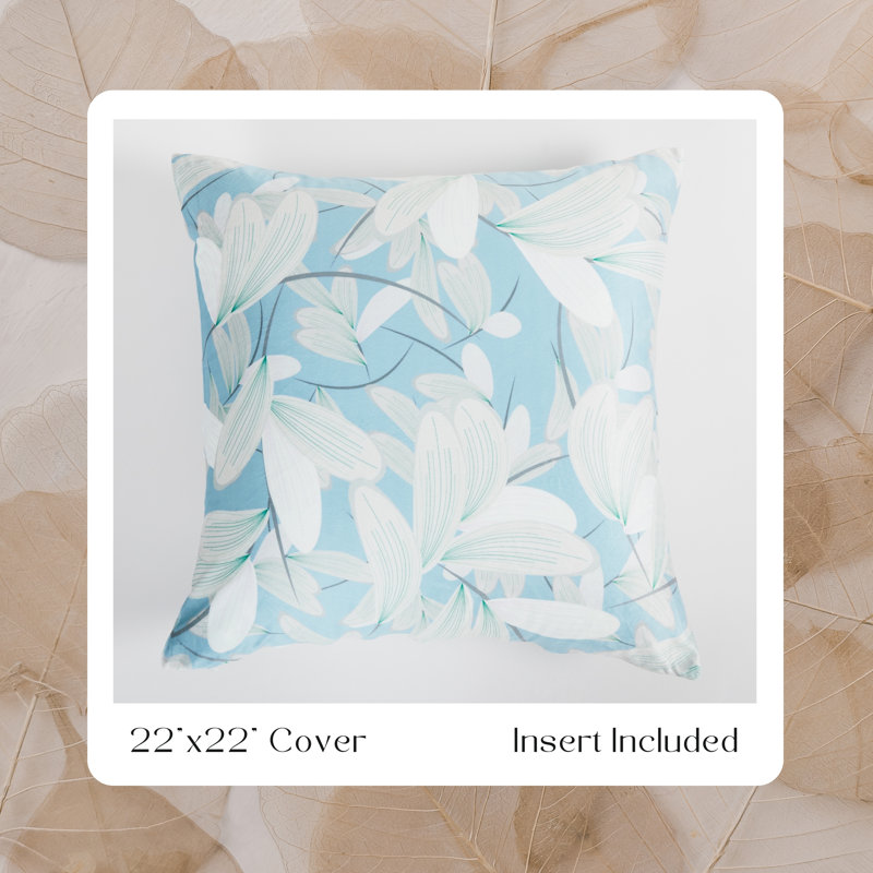 Coussin floral 22 po