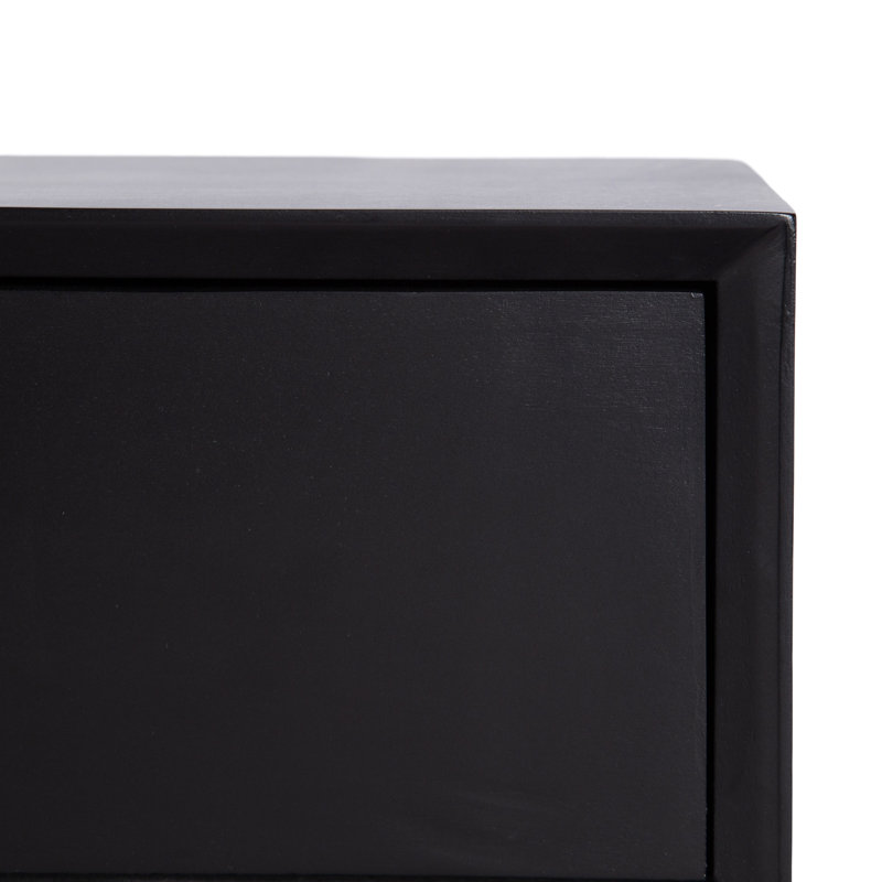 Floating Entryway Console Table, Black
