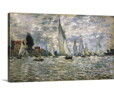 "Claude, bateaux ou régate à Argenteuil", reproduction d'art