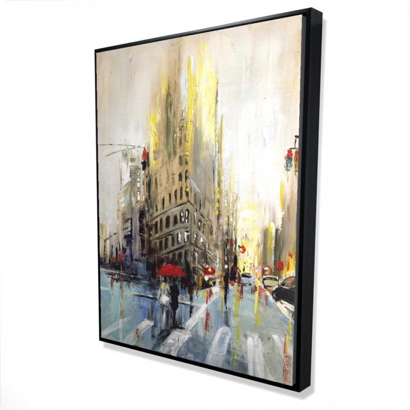 " Abstract Rainy Street ", 48" H x 36" W