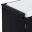 Banc de rangement Scape avec tiroirs, armoires et coussin amovible-1620542475