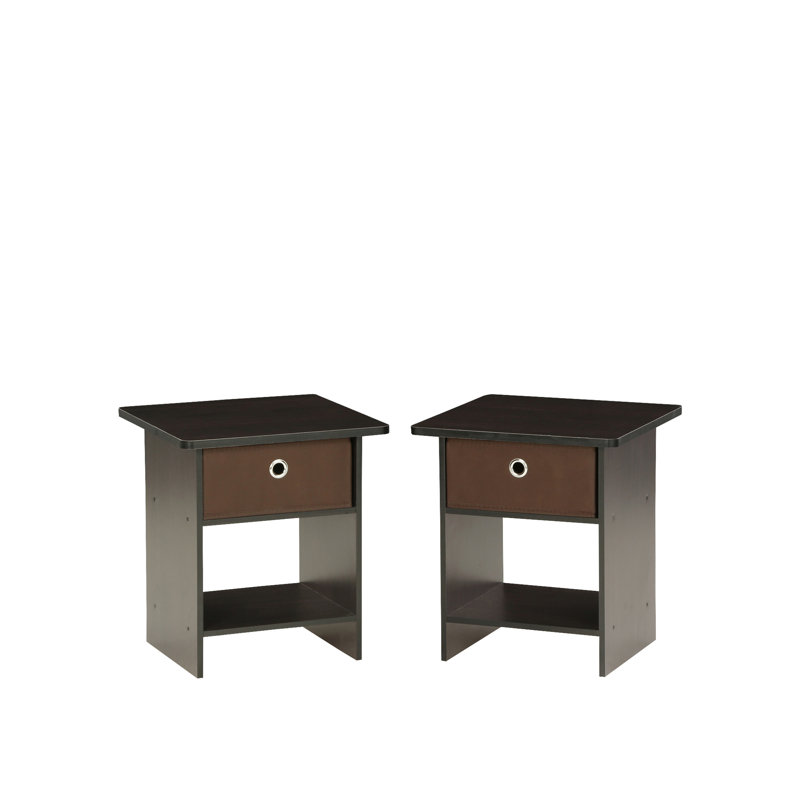 Sled Side Table Set, Dark Walnut