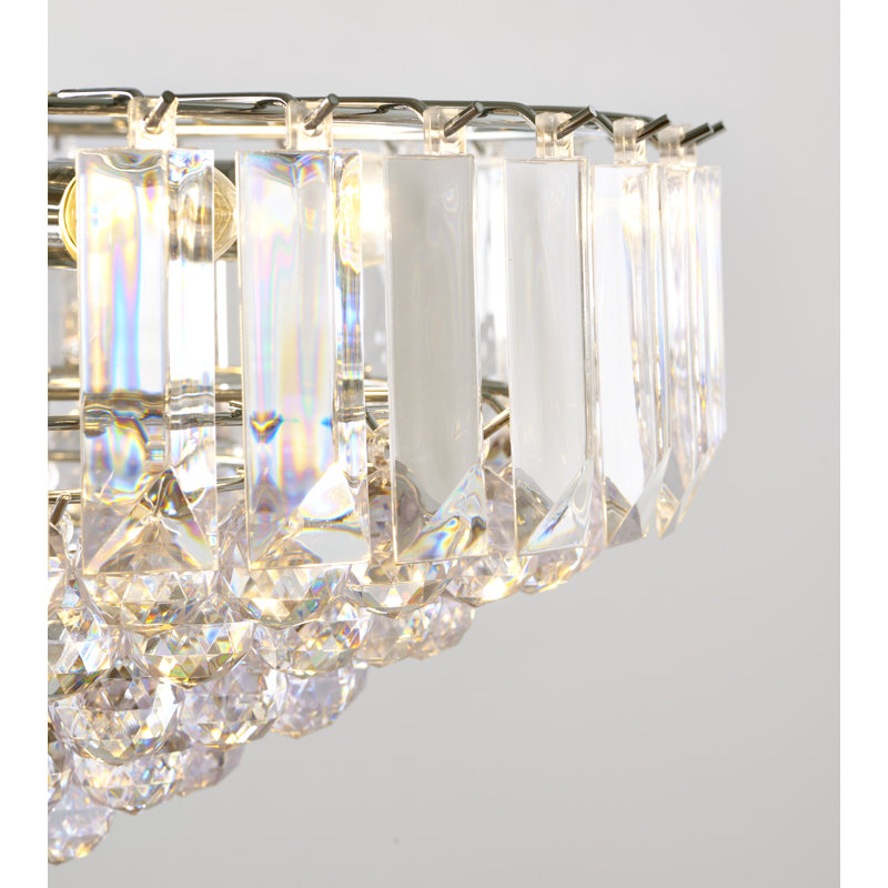 Kacey 6 - Light Crystal Chandelier