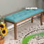 Banc rembourré 100% velours