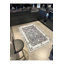 Tapis décoratif noir à motif floral noir