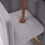 Chaise berçante en coton et lin avec repose-pieds réglable-978424205
