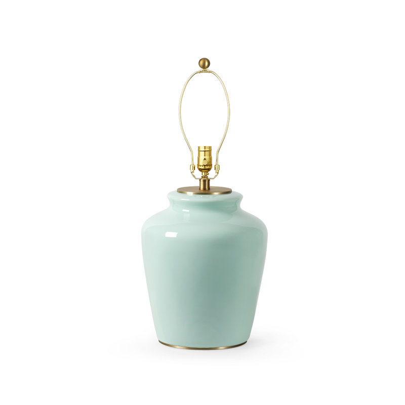 Aksel Lamp Without Shade, Pacific Teal