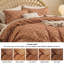 Ensemble de literie housse de couette pour lit très grand, orange brûlé Boho pour toutes les saisons (ensemble de 3)-128840089-128840095