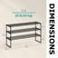9 Pair Shoe Rack
