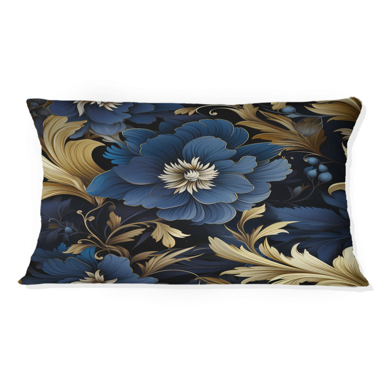 Mystical Blue Damask Mirage - Throw PillowAbstract Coral Reef Multicolor Azure - Throw Pillow
