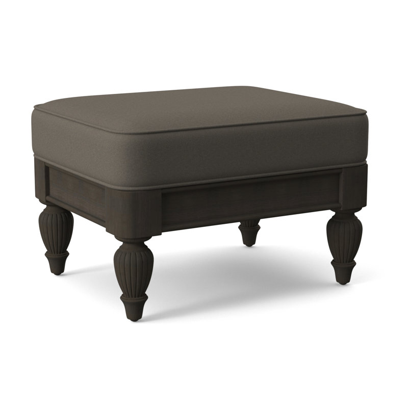 Grand View Ottoman, Bisque Finish, Gray Sugar Performance; 0863-84