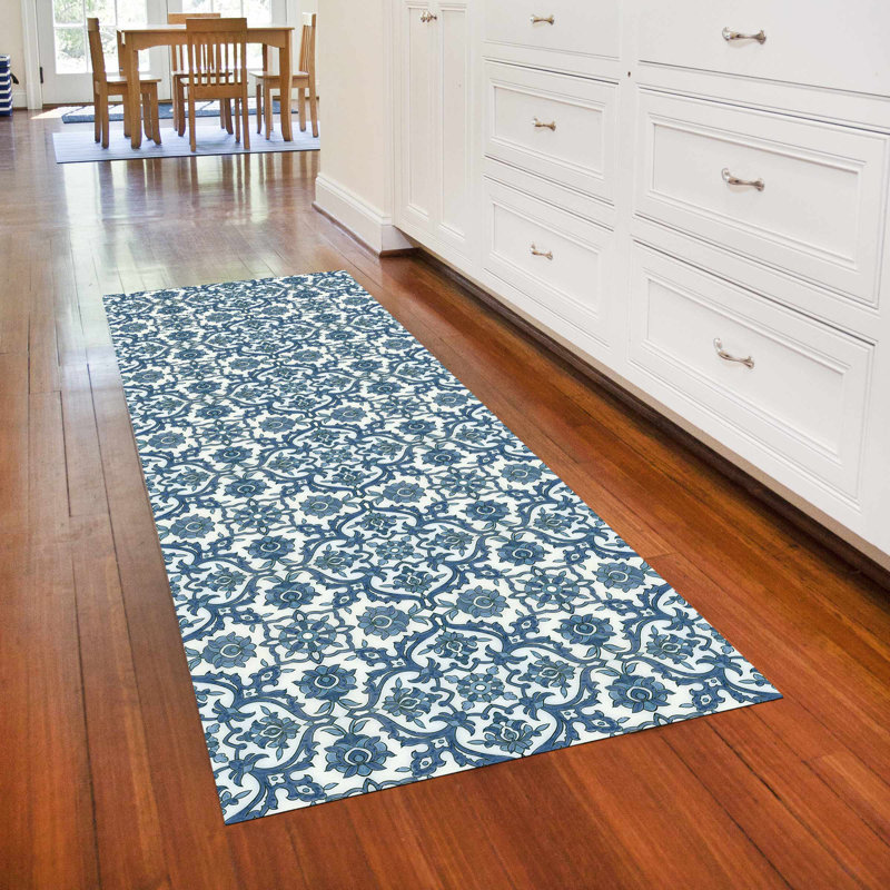 Un-Rug Damascus Low Profile Kitchen Mat by Matterly, Runner 2' x 6'