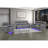 Blanche Grey Glider Recliner With LED