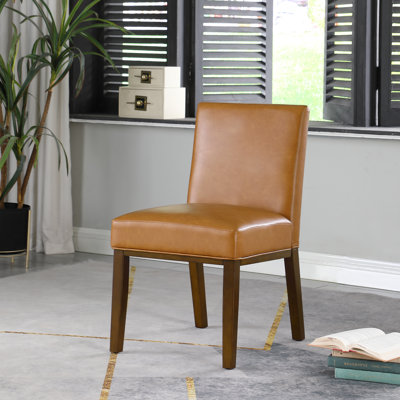 Chaise de salle à manger Corrigan Studio® Kolbe - similicuir caramel (paquet de 1)