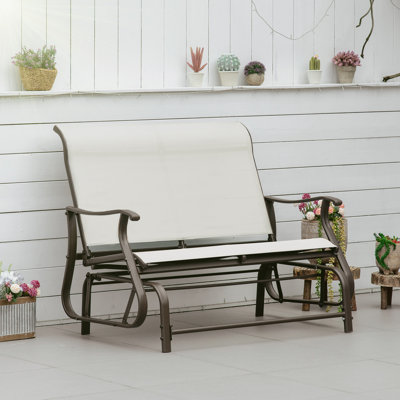 Outdoor Rocking Metal Chair by Red Barrel Studio