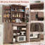 Garde-manger de 72 po Aaleah avec 12 tablettes de porte, 6 tablettes réglables et 1 tiroir profond-358702182