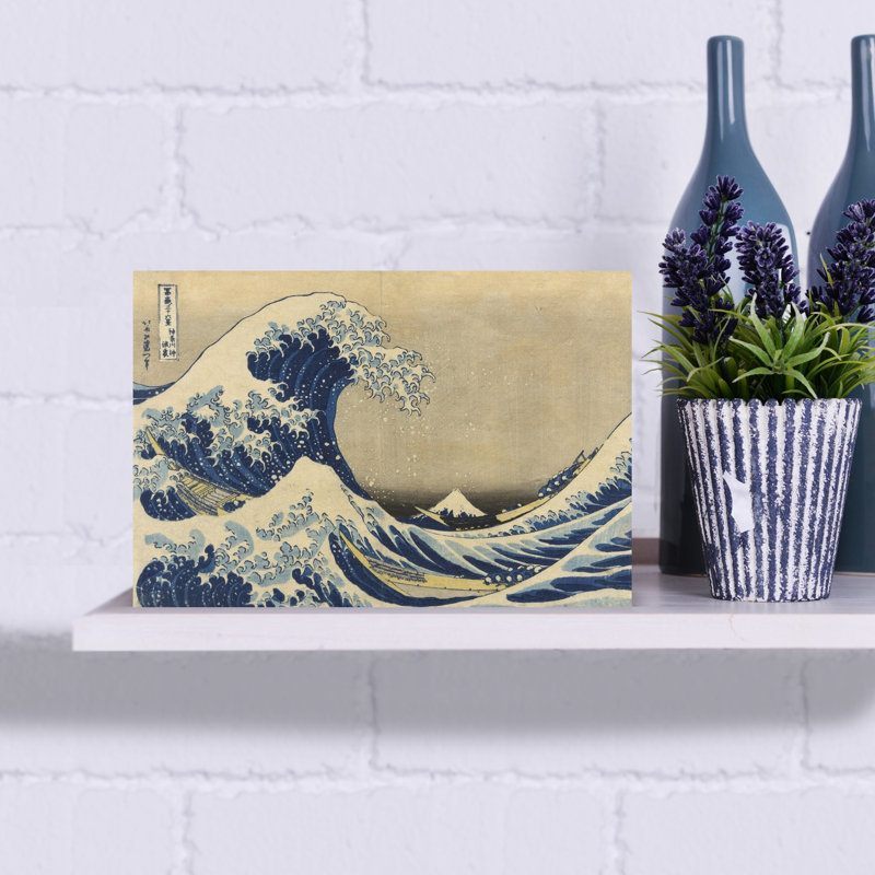 The Great Wave Off Kanagawa From The Series Thirty-Six Views Of Mount Fuji, C.1830-33 Abstract Contemporary Mountain Nature Wall Art Print 1 Piece Wrapped Canvas Wall Art