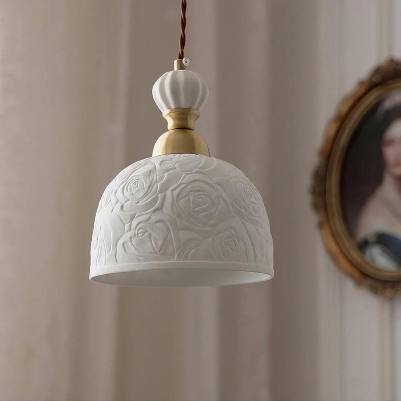 Luminaire suspendu romantique en céramique romantique