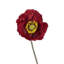 Faux Poppy Spray   Set of 12   4" x 2" x 24"   Red