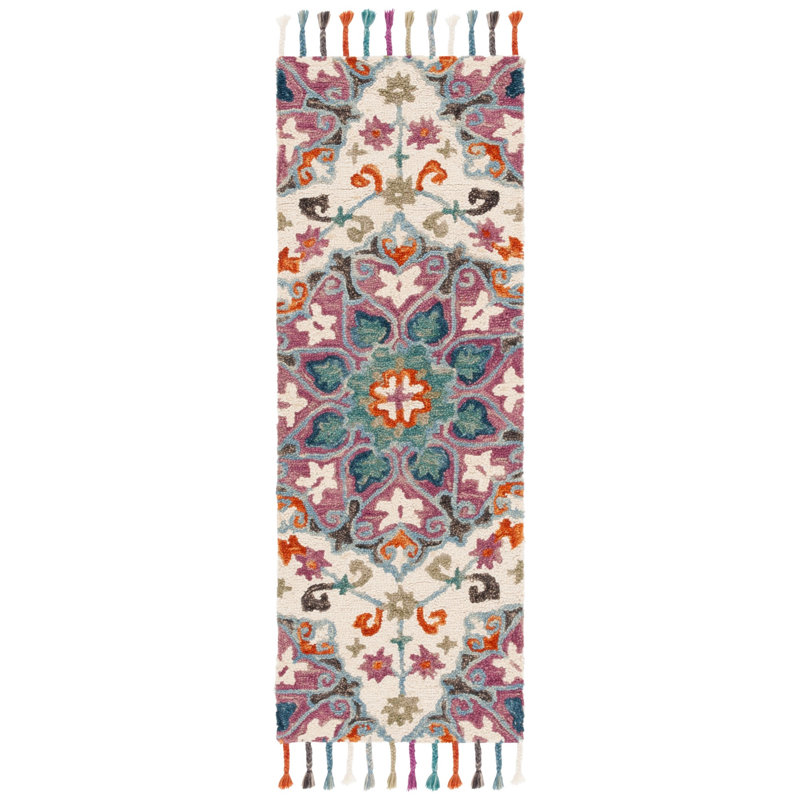 Ruley Novelty Hand Tufted Wool Oriental Rug, Rectangle 1'8" x 5'