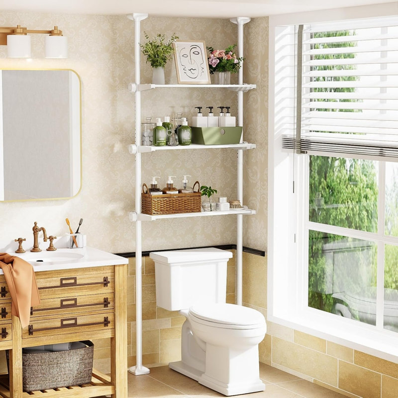 Freestanding Over the Toilet Storage