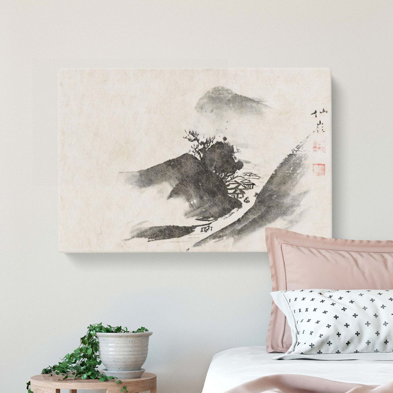 Landscape by Maruyama Okyo - Wrapped Canvas, 40cm H x 60cm W x 3cm D
