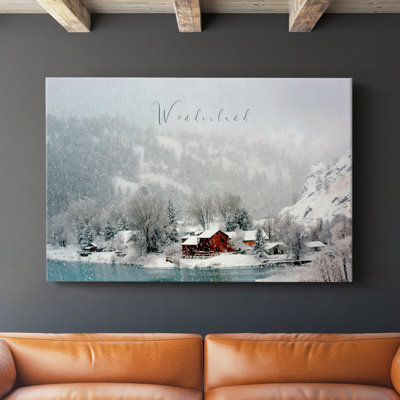 Scène d'hiver du pays des merveilles - Cavas enveloppés de galerie