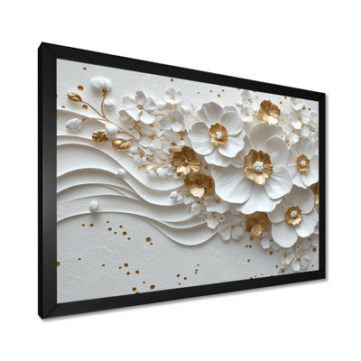 Morteza Wildflower Pure Cream Bloom VI - Wildflowers Wall Art