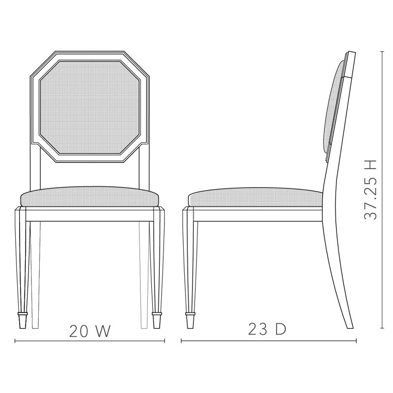 Philippe Upholstered Dining Chair, Harvest Glow