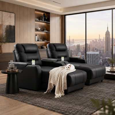 Fauteuil inclinable surdimensionné avec fauteuil inclinable avec charge sans fil et porte-gobelet Power Lift
