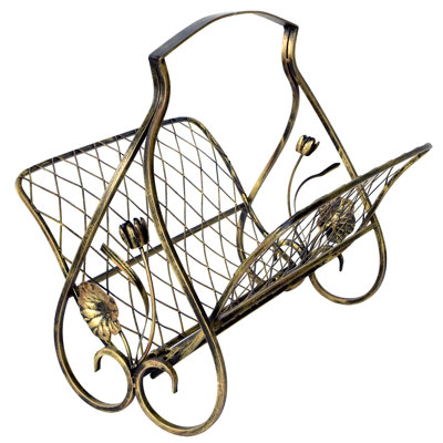 Energicus Metal Free Standing Magazine Rack