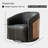 Delwood Vegan Leather Modern & Comfort Swivel Barrel Chair (Set Of 2)-1890958895