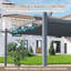 Pergola en aluminium avec auvent Aoodor-90610977-90610978
