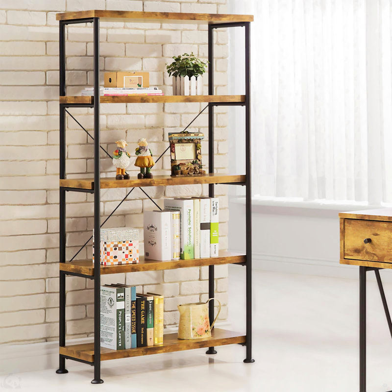 4-shelf Bookcase, Brown