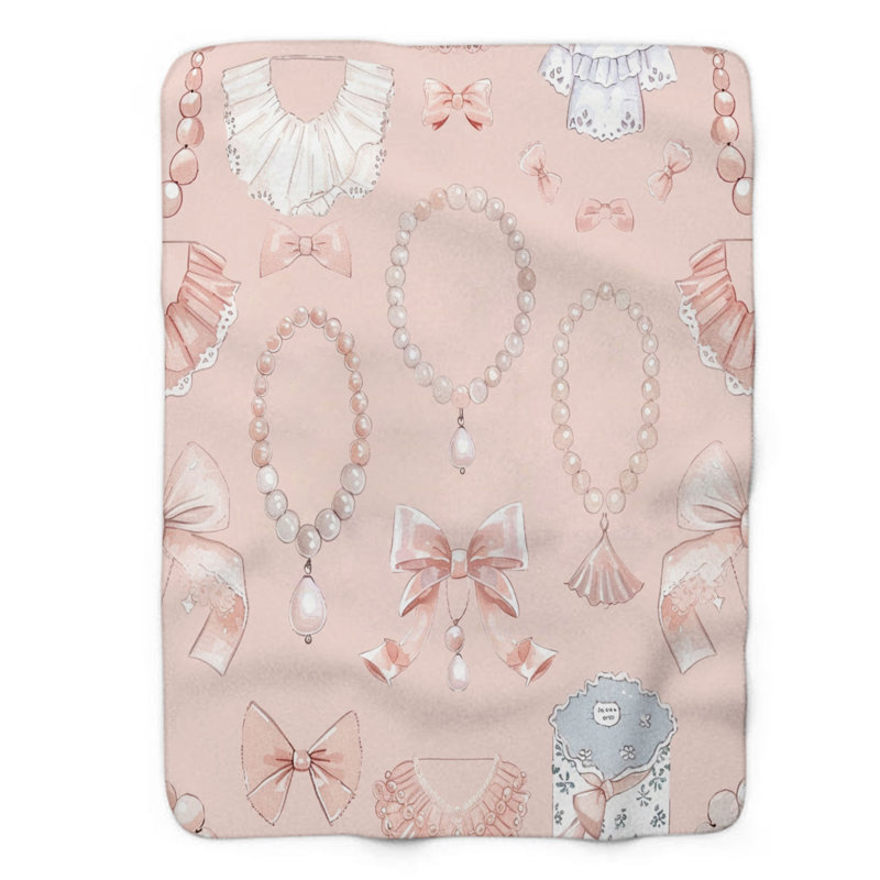 Couverture rose 1 pièce, L 50 po x L 60 po