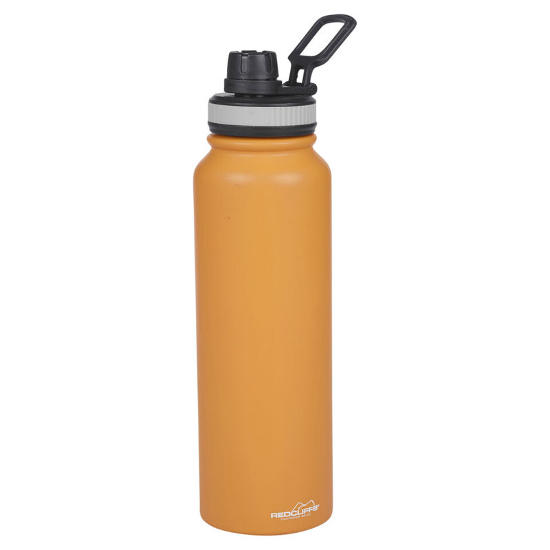 Ebern Designs Polcin 33.81ml Double Wall Insulated Stainless Steel Water Bottle, Orange